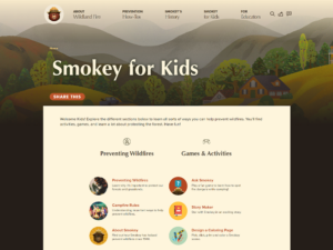 Smokey the Bear home page website